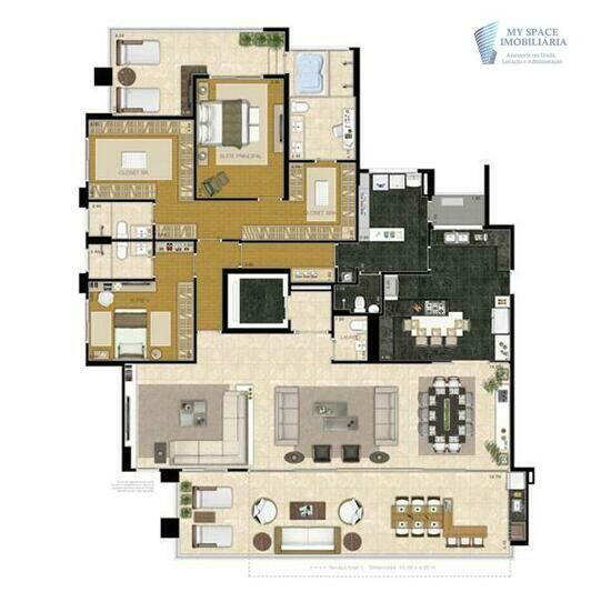 Camille, apartamentos com 4 quartos, 280 m², São Paulo - SP