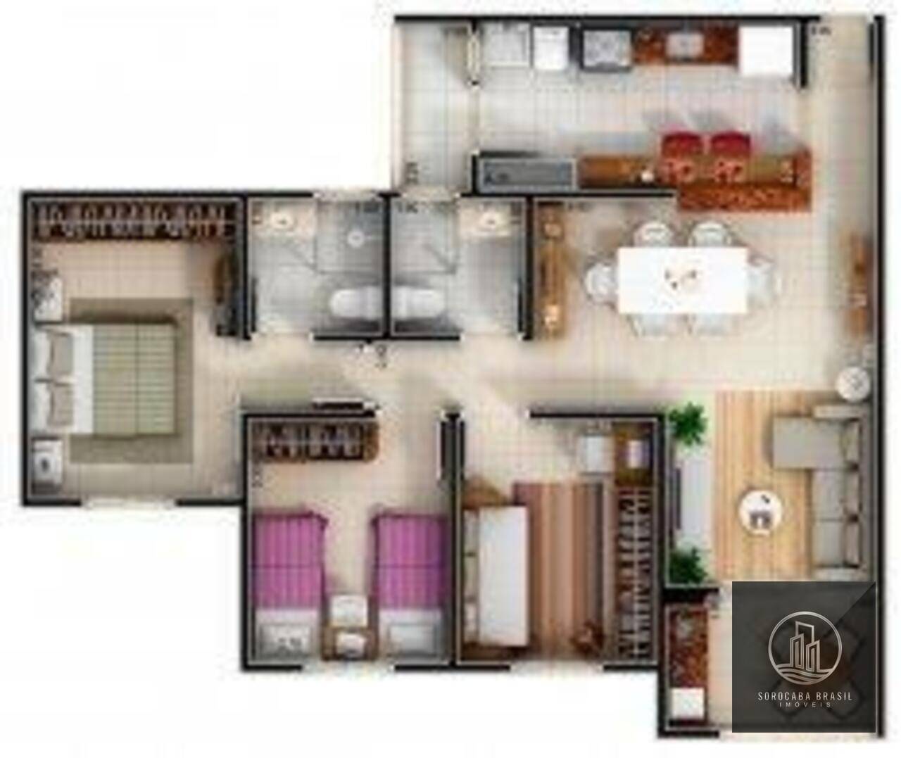 Apartamento Winner Residencial, Sorocaba - SP