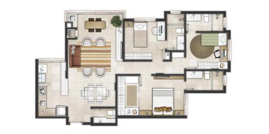Di Garda, apartamentos com 2 a 3 quartos, 80 a 99 m², Novo Hamburgo - RS