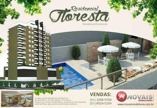 Residencial Floresta, apartamentos com 2 a 3 quartos, 74 a 100 m², Estância Velha - RS
