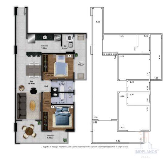 Dubai, apartamentos com 2 quartos, 82 a 83 m², Praia Grande - SP