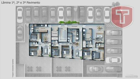 Linear, com 2 quartos, 53 a 58 m², João Pessoa - PB