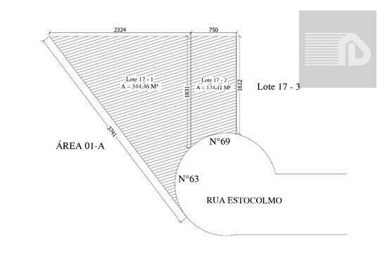 Terreno de 469 m² na Portugal - Gralha Azul - Fazenda Rio Grande - PR, à venda por R$ 310.000