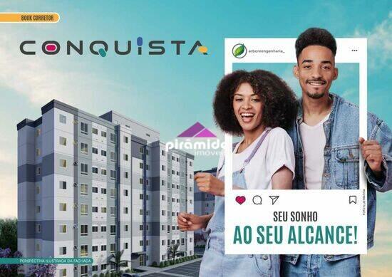 Residencial Conquista, apartamentos com 2 quartos, 43 a 43 m², São José dos Campos - SP