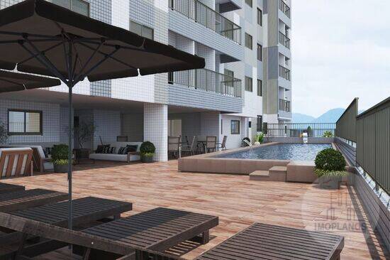 Apartamento de 105 m² Canto do Forte - Praia Grande, à venda por R$ 911.000