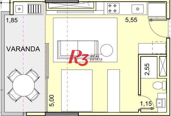 Puerto Orquidário, apartamentos com 1 a 2 quartos, 39 a 70 m², Santos - SP