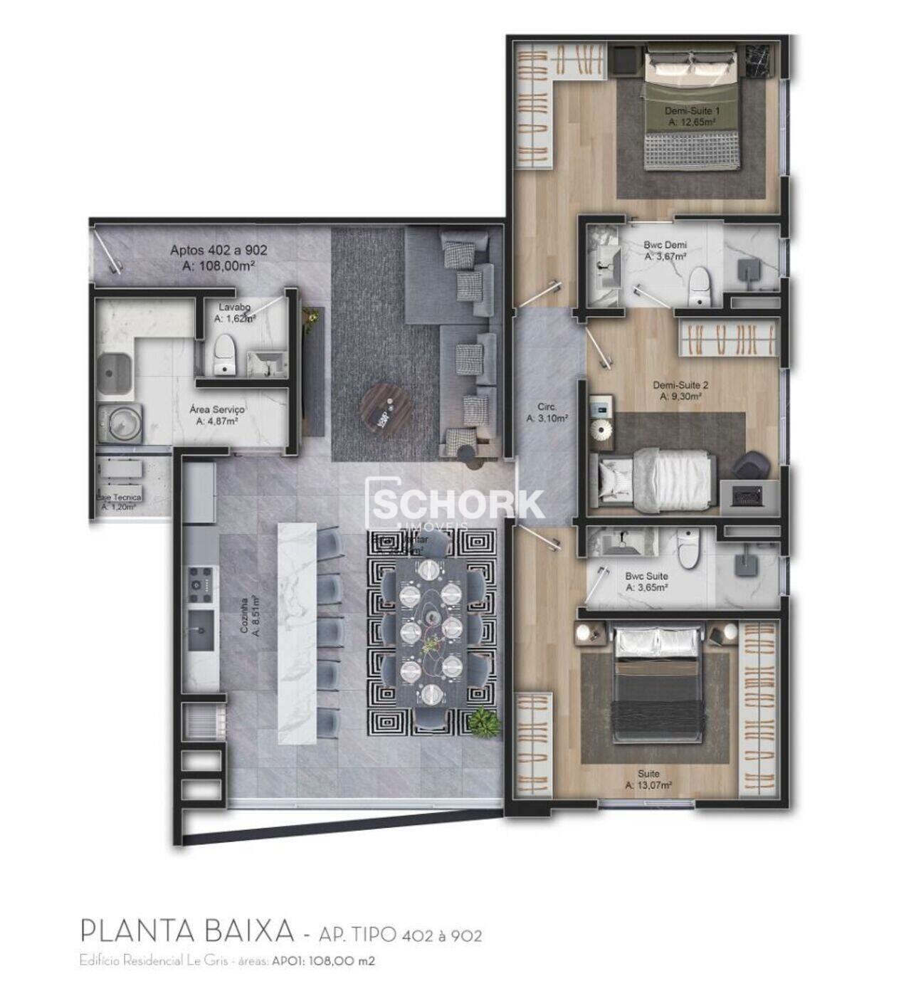 Apartamento Velha, Blumenau - SC