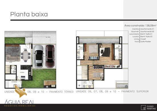 Hera Residencial, sobrados com 3 quartos, 133 a 167 m², Campo Grande - MS