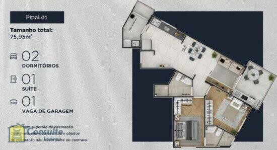 Pedro Menezes, apartamentos com 2 a 3 quartos, 68 a 116 m², Praia Grande - SP