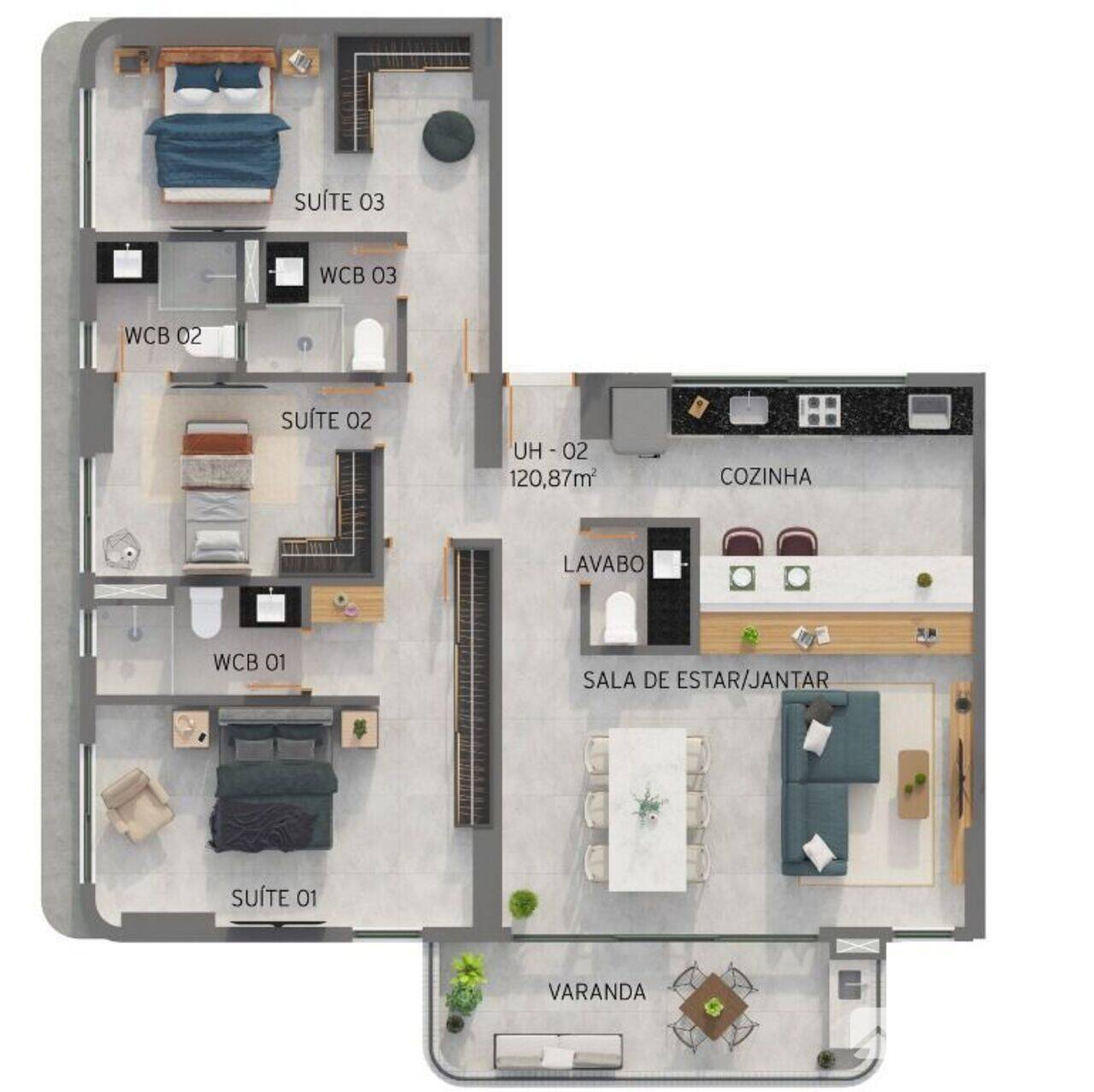 Apartamento Jardim Oceania, João Pessoa - PB