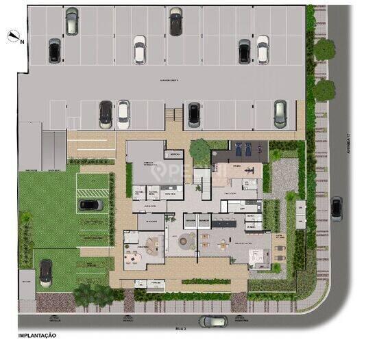 Donangela Condomínio Residencial, apartamentos com 3 quartos, 82 m², Rio Claro - SP