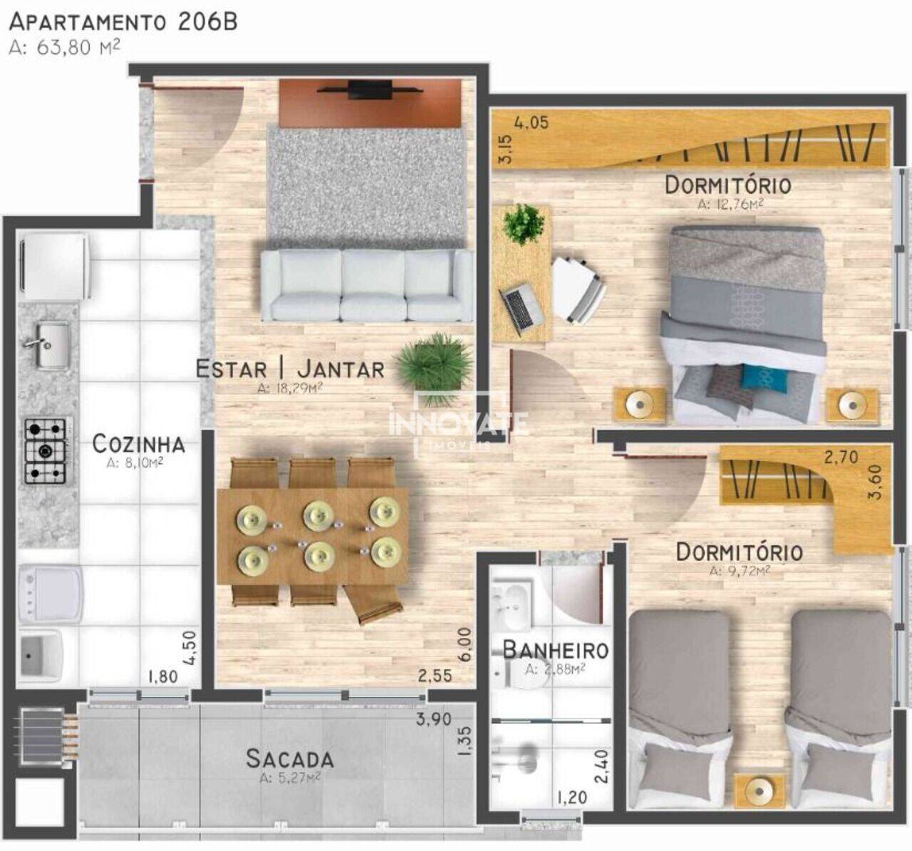 Apartamento Jardim Panorâmico, Ivoti - RS