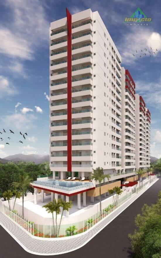 Apartamento de 80 m² Vila Caiçara - Praia Grande, à venda por R$ 400.000