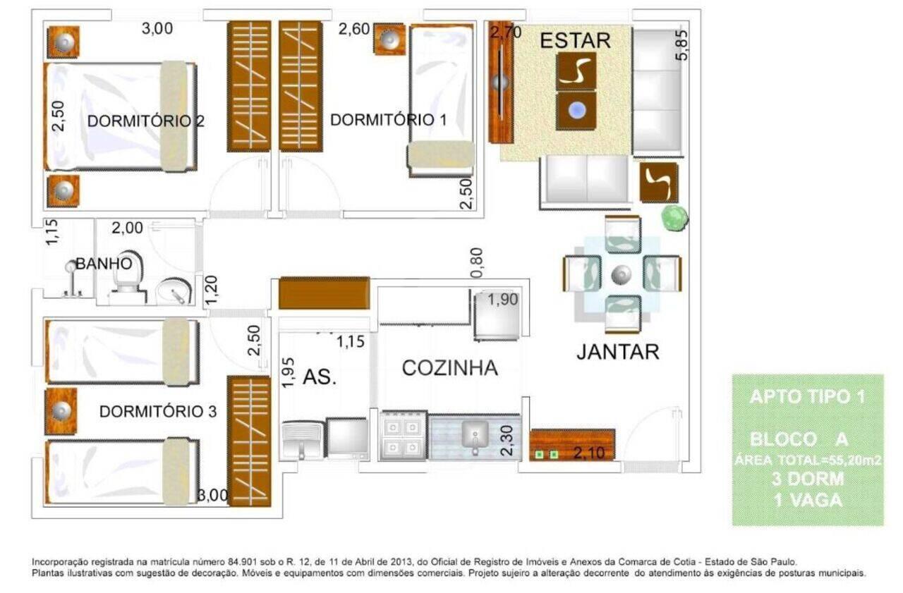 Apartamento Cotia, Cotia - SP