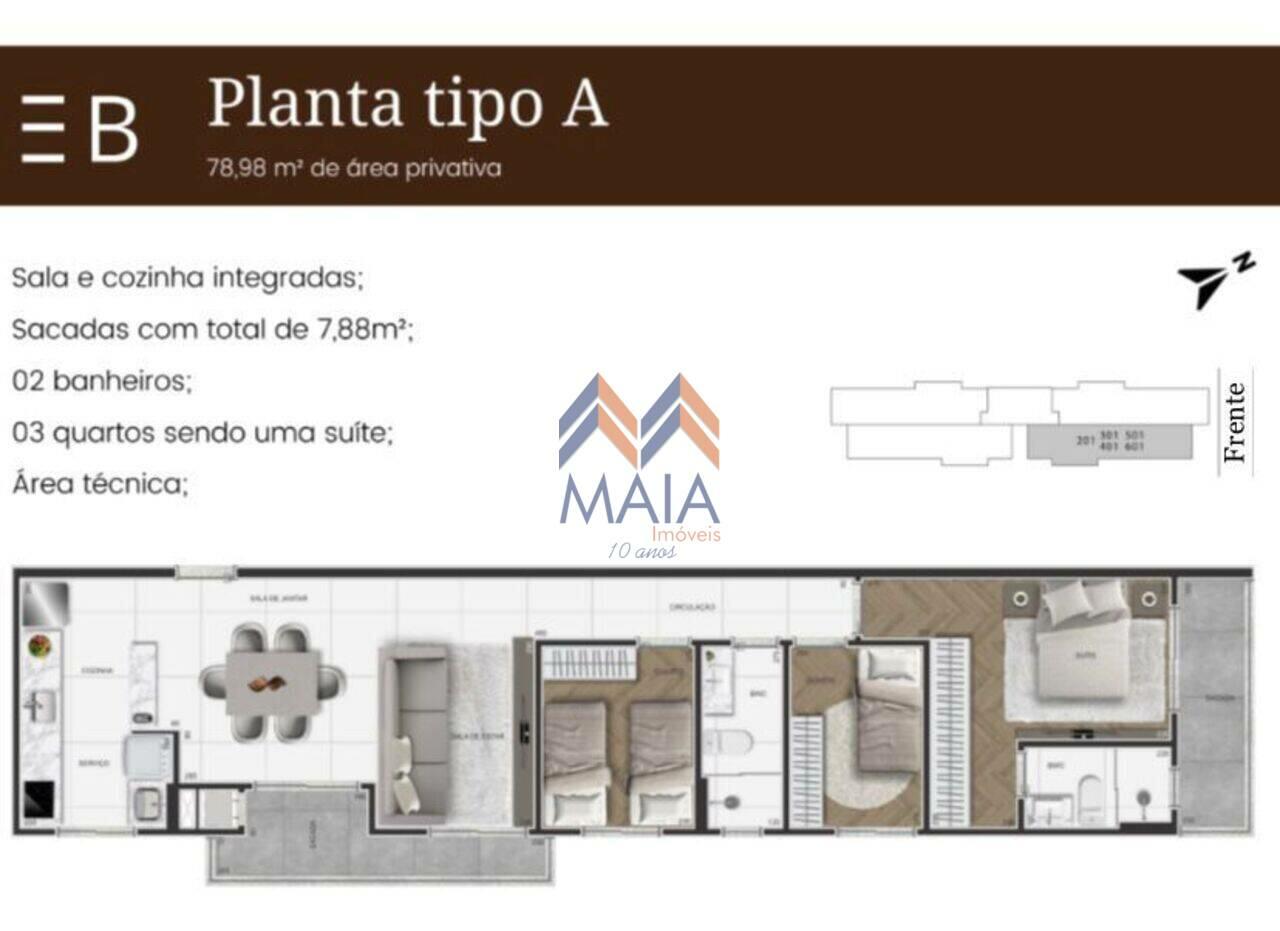 Apartamento São Pedro, São José dos Pinhais - PR