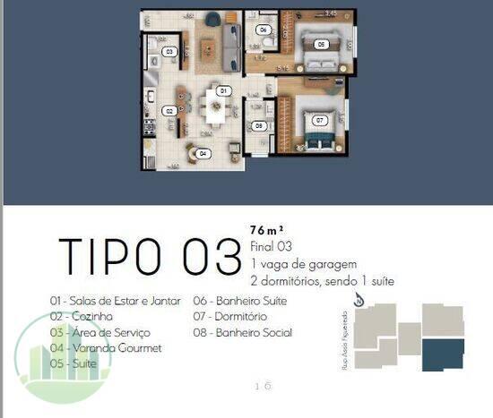 Infinity Assis, apartamentos com 2 a 3 quartos, 76 a 92 m², Poços de Caldas - MG