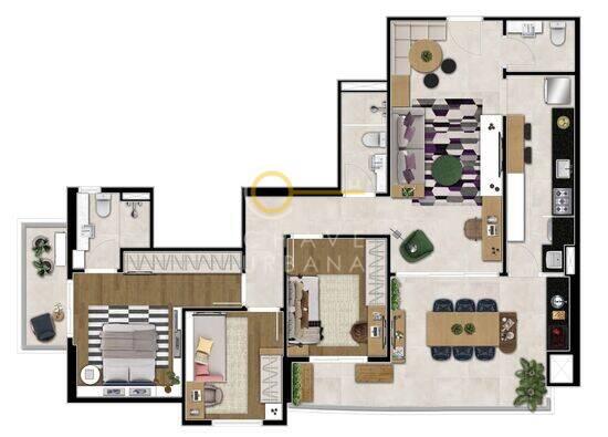 Residencial Reserva Brasil, apartamentos com 2 a 3 quartos, 83 a 121 m², Santos - SP