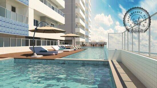 Apartamento de 82 m² Ocian - Praia Grande, à venda por R$ 465.000