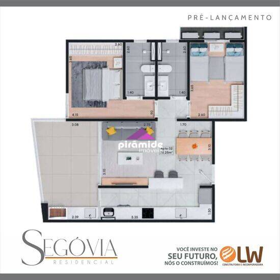 Apartamento de 75 m² Indaiá - Caraguatatuba, à venda por R$ 386.997