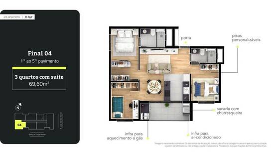 Stay Urban Habitat, com 2 a 3 quartos, 59 a 95 m², Curitiba - PR