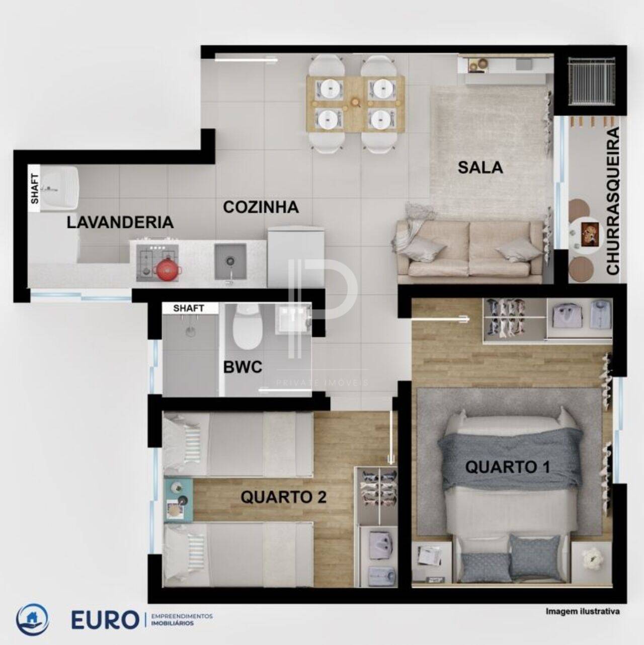 Apartamento Costeira, Araucária - PR