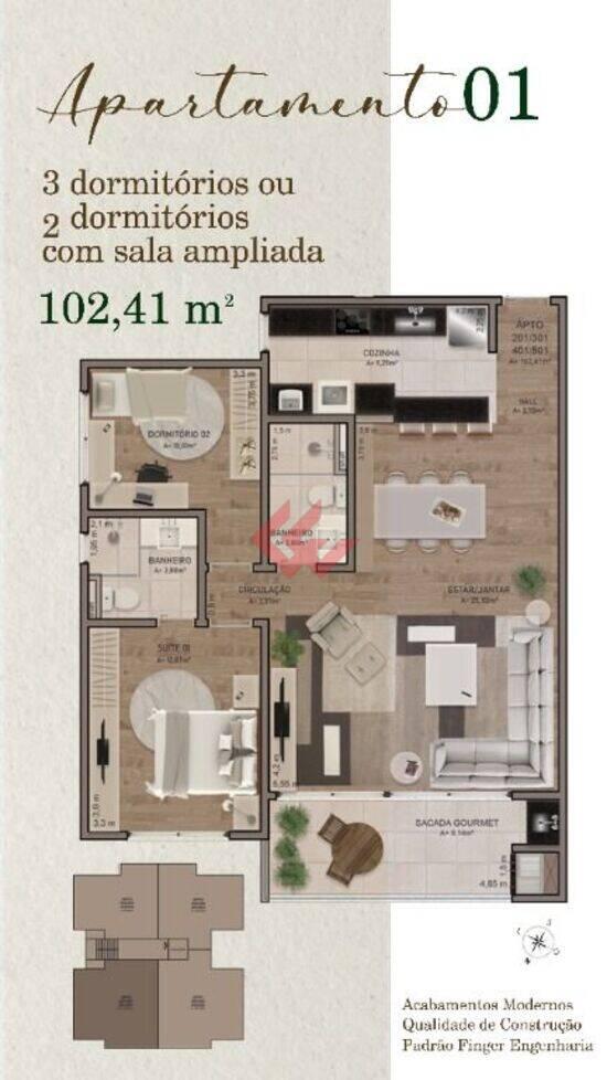 Apartamento Alphaville, Gravataí - RS