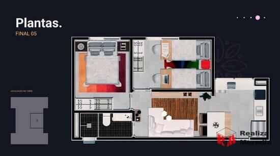 Residencial Das Rosas, apartamentos com 2 quartos, 37 m², Osasco - SP
