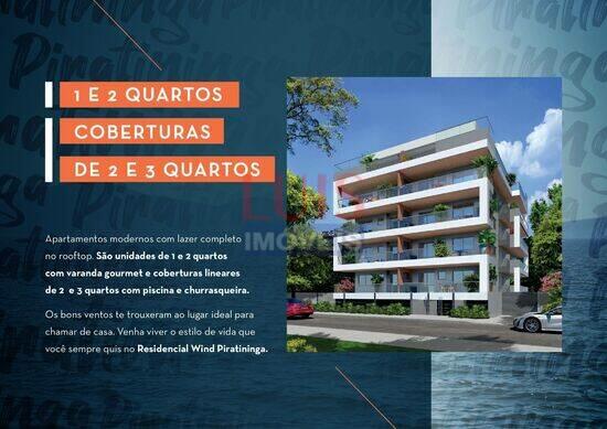 Apartamento de 52 m² Piratininga - Niterói, à venda por R$ 580.000