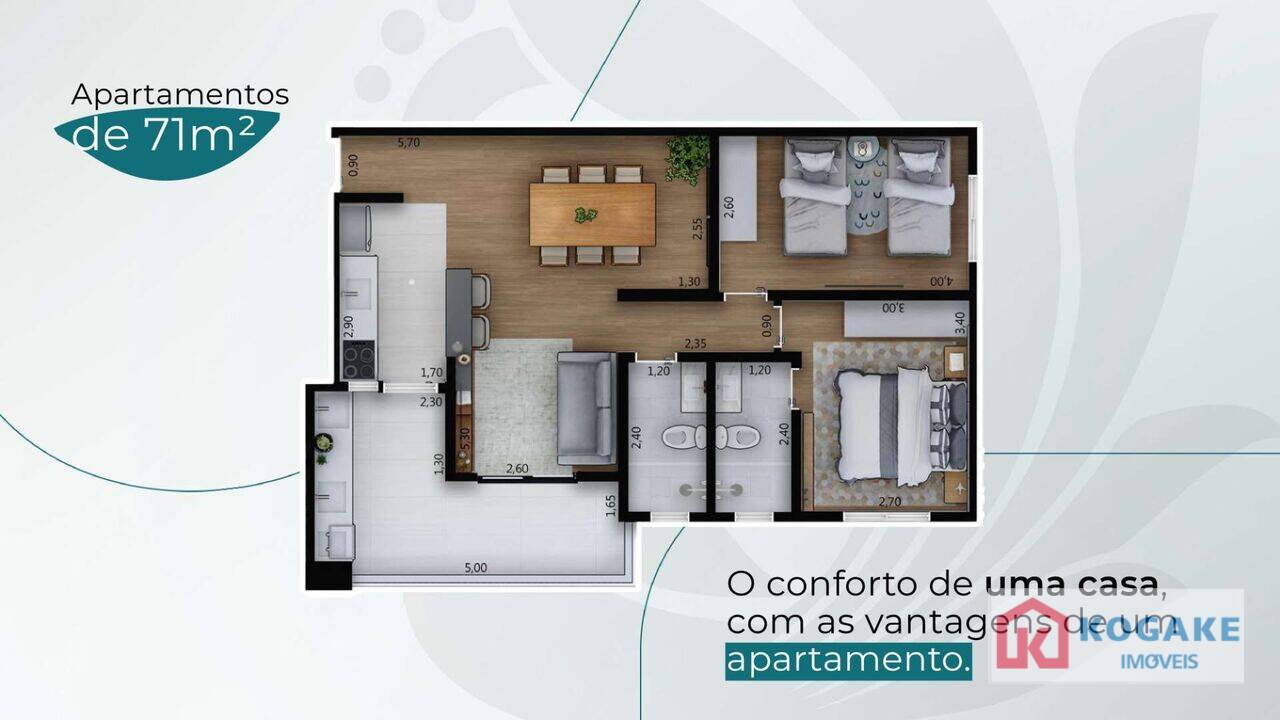 Apartamento Parque Industrial, São José dos Campos - SP