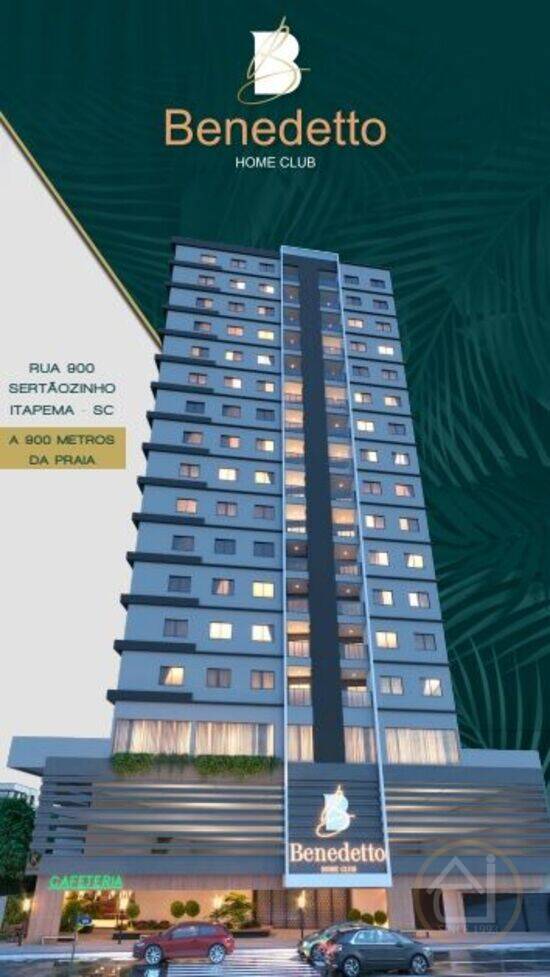 Benedetto Home Club, apartamentos com 2 quartos, 61 a 65 m², Itapema - SC