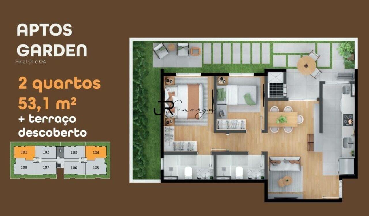 Apartamento garden Neoville, Curitiba - PR