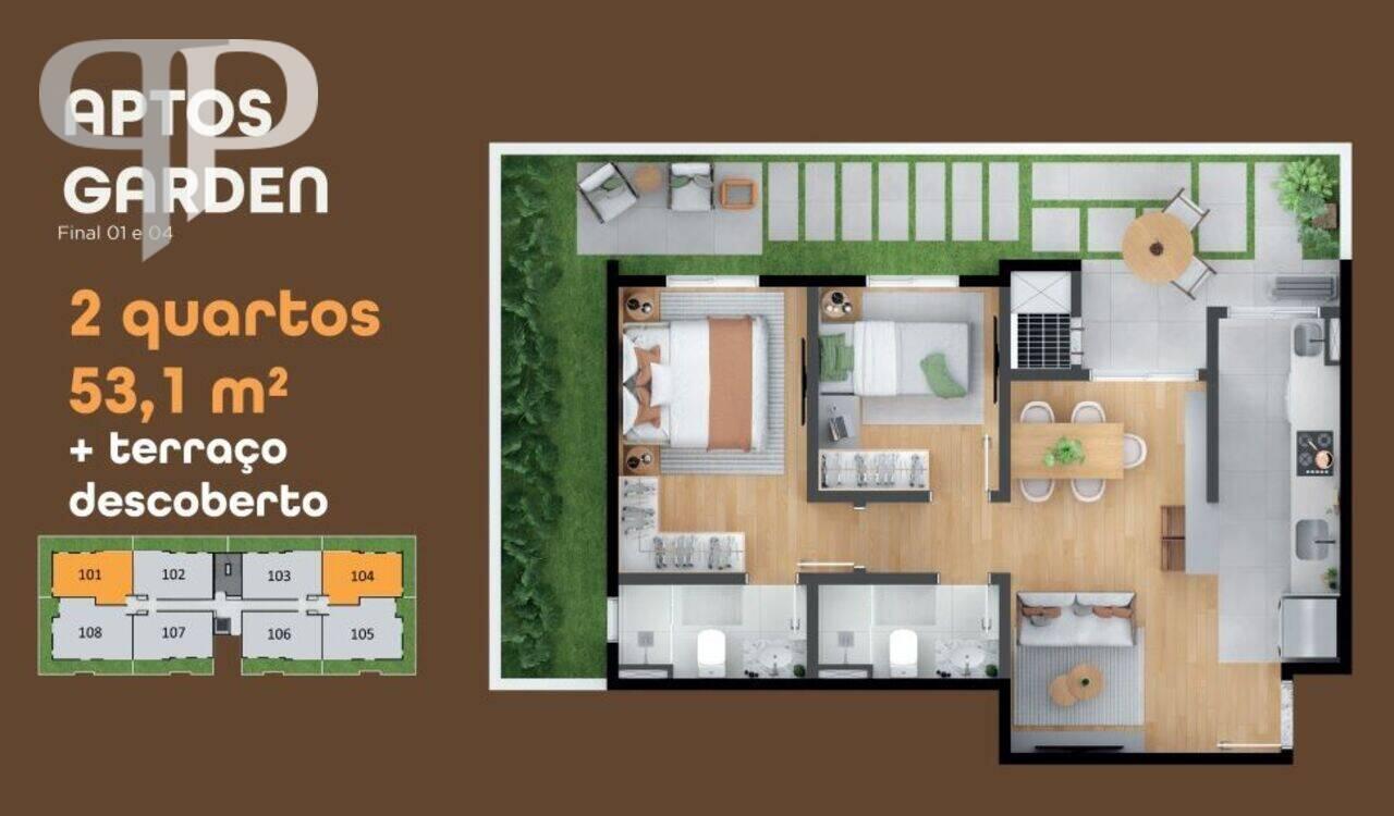 Apartamento garden Neoville, Curitiba - PR