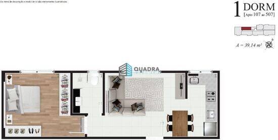 Residencial Cecília, apartamentos com 1 a 3 quartos, 39 a 76 m², Florianópolis - SC