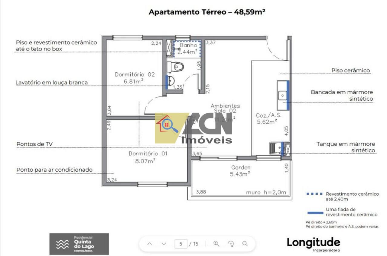 Apartamento Residencial Quinta do Lago, Hortolândia - SP