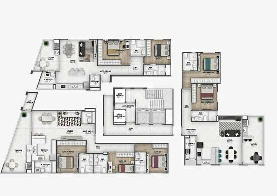 Gold Coast Residence, apartamentos com 2 a 3 quartos, 92 a 122 m², Itajaí - SC