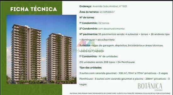 Edifício Botânica Terra Brasilis, apartamentos com 2 a 3 quartos, 66 a 108 m², Indaiatuba - SP