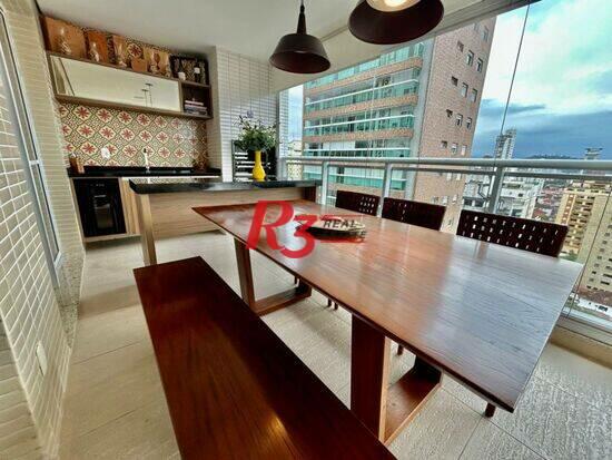 Apartamento de 181 m² Gonzaga - Santos, à venda por R$ 2.340.000