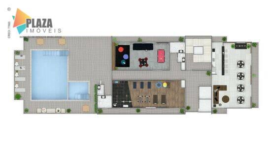 Riviera Maya, apartamentos com 2 quartos, 84 a 95 m², Praia Grande - SP