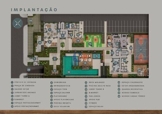 Amati Condomínio Clube, apartamentos com 3 quartos, 80 a 84 m², Paulínia - SP