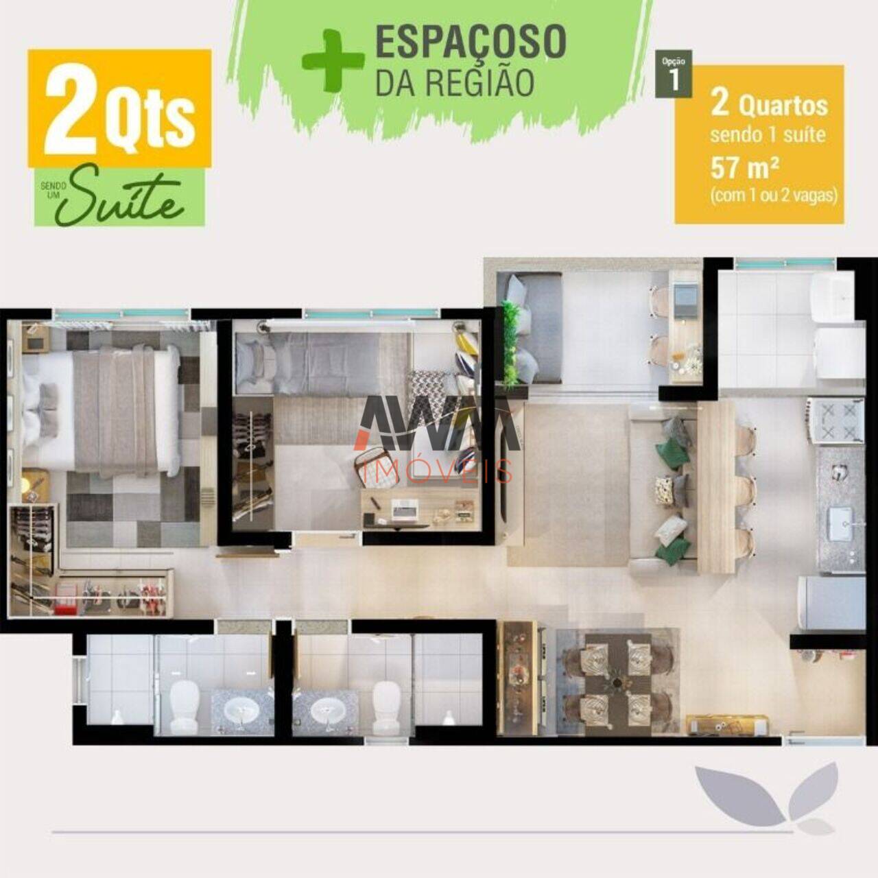 Apartamento Jardim Helvécia, Aparecida de Goiânia - GO