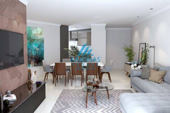 Apartamento de 60 m² Vila Guilhermina - Praia Grande, à venda por R$ 450.000