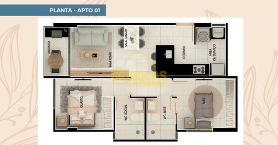 Oportunidade em Intermares, apartamentos com 2 quartos, 55 a 55 m², Cabedelo - PB