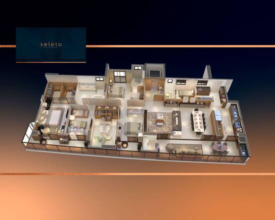 Edifício Residencial Seleto, apartamentos com 4 quartos, 229 a 231 m², Juazeiro do Norte - CE