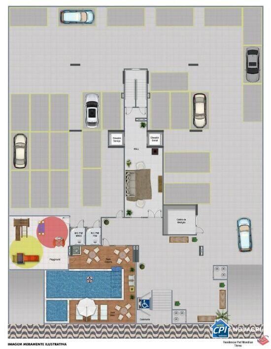 Residencial Piet Mondrian, apartamentos com 2 quartos, 57 a 59 m², Praia Grande - SP