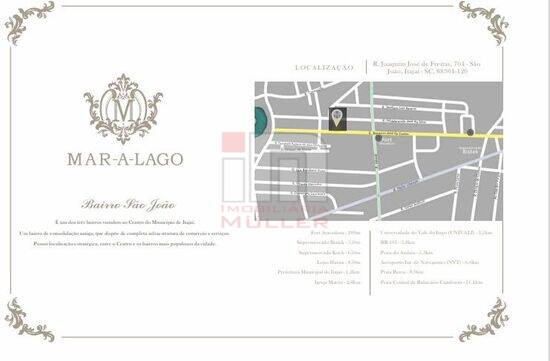 Mar-A-Lago, apartamentos com 3 quartos, 80 m², Itajaí - SC