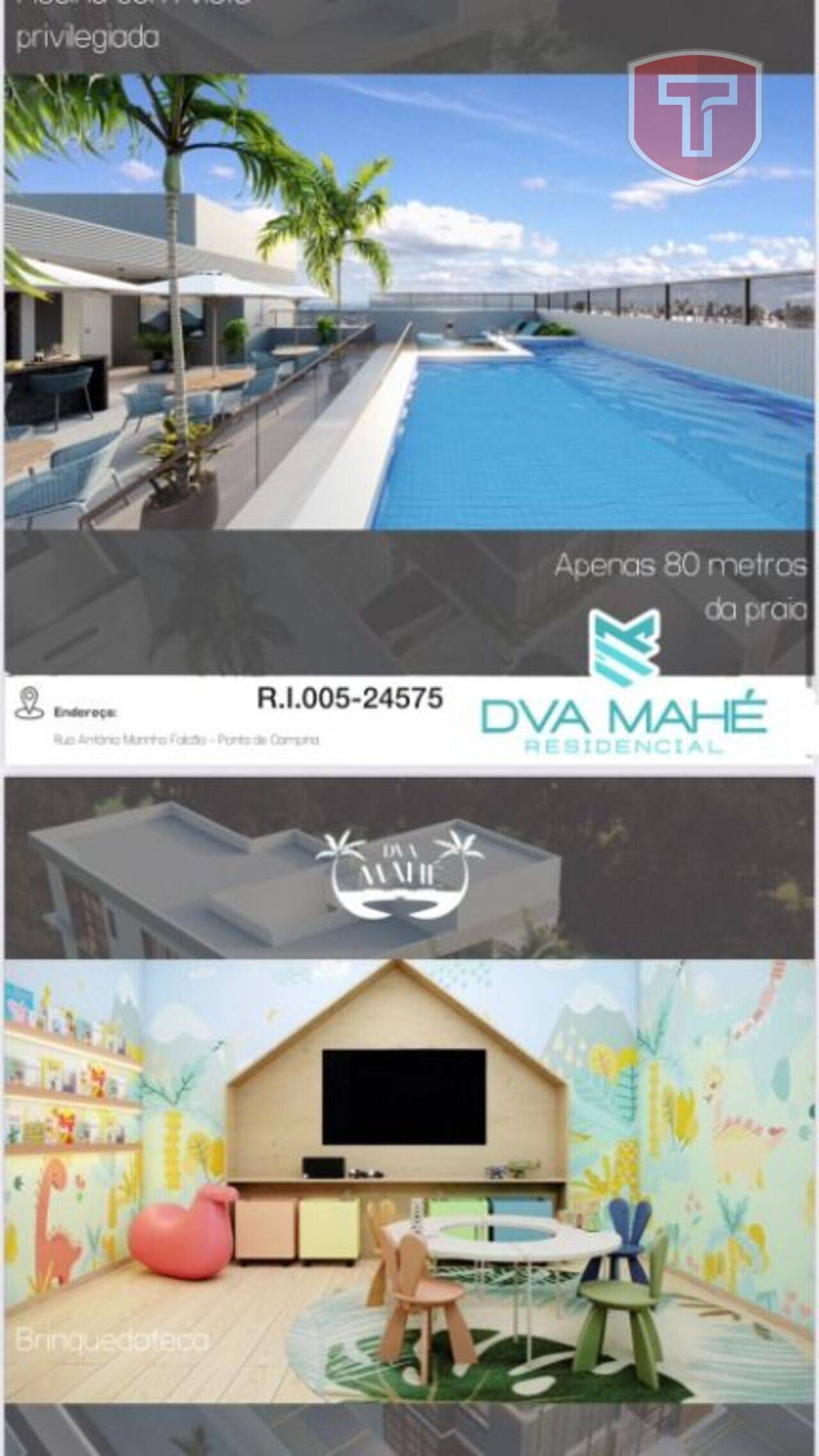 DVA Mahé - Apartamento 2 quartos à venda - Ponta de Campina, Cabedelo/PB