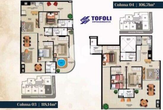 Residencial La Sofia, apartamentos com 2 a 3 quartos, 227 m², Guarapari - ES