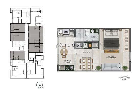 Lavi Residence, com 1 a 3 quartos, 30 a 88 m², Ubatuba - SP