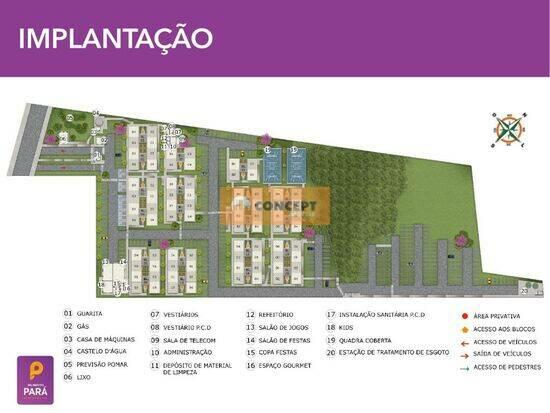 Residencial Salinas do Pará, apartamentos com 2 quartos, 43 m², Suzano - SP