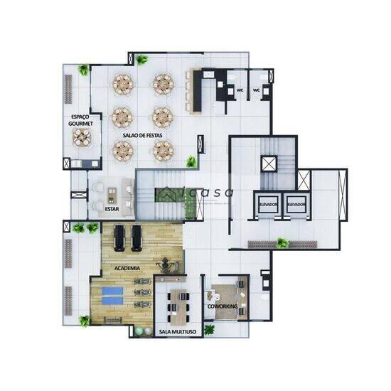 Residencial Madah, apartamentos com 3 quartos, 117 a 122 m², Caçapava - SP